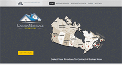 Desktop Screenshot of canadamortgagesuperstore.com
